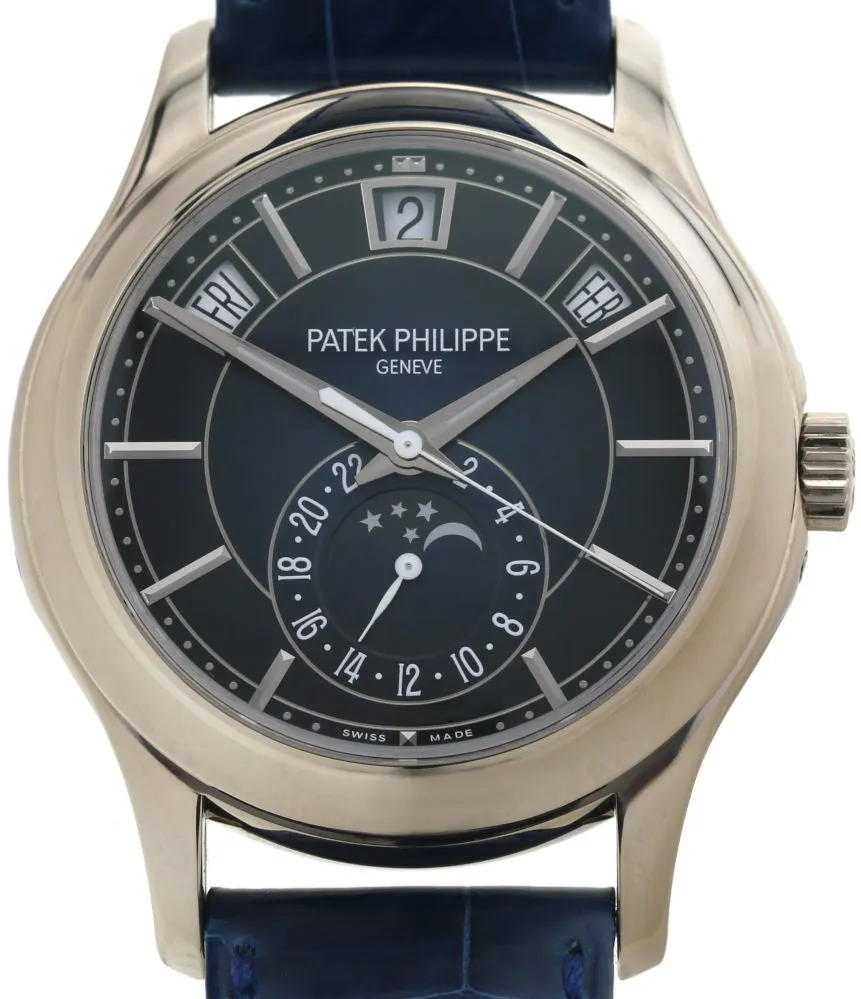 Patek Philippe Annual Calendar 5205G 40mm White gold Blue 1