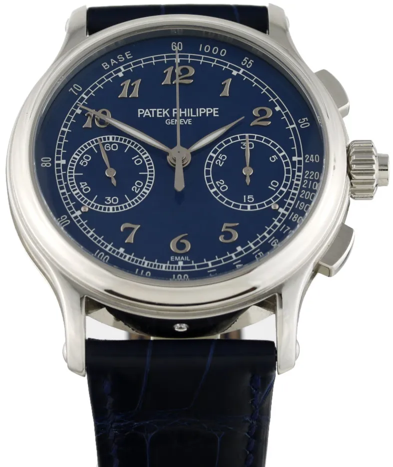 Patek Philippe Split-Seconds Chronograph 5370 41mm Platinum Blue