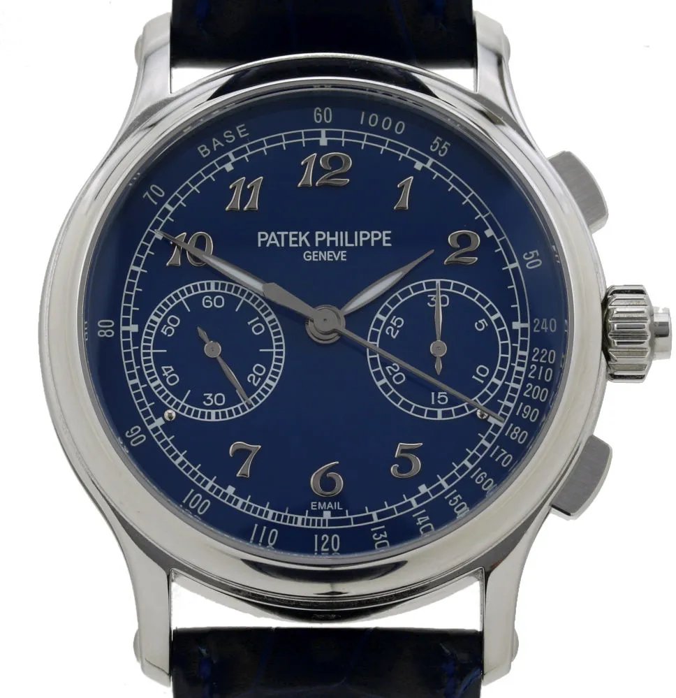 Patek Philippe Split-Seconds Chronograph 5370 41mm Platinum Blue 1