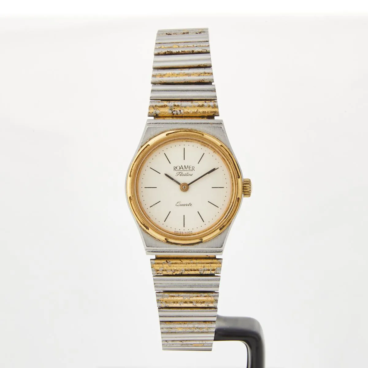 Roamer Flatline Gold-plated White