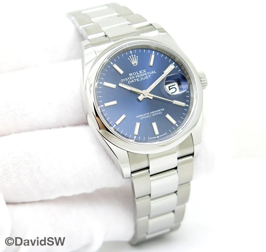 Rolex Datejust 36 126200 36mm Stainless steel Blue