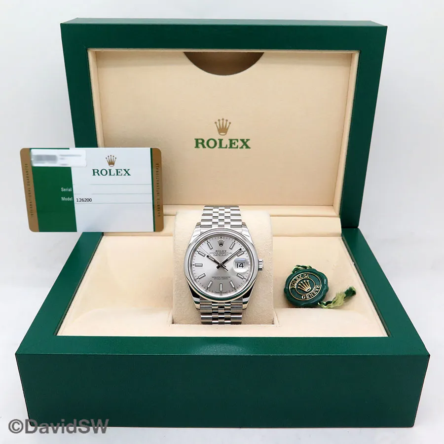 Rolex Datejust 36 126200 36mm Stainless steel Silver 1