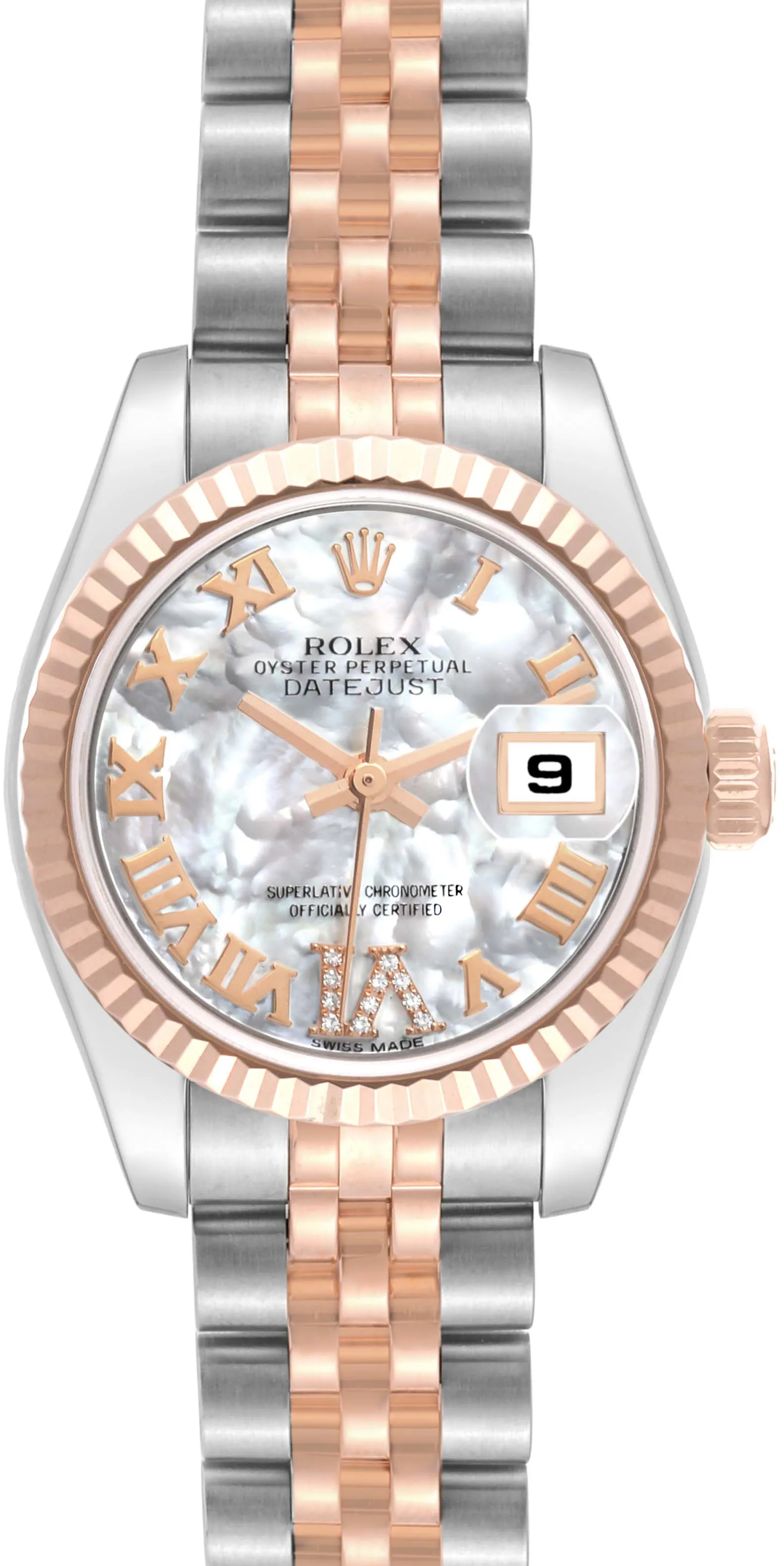 Rolex Lady-Datejust 179171NR 26mm Stainless steel Mother-of-pearl