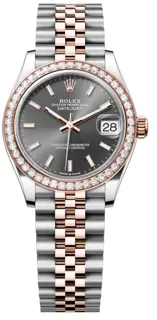 Rolex Datejust 278381RBR-0018 Rose gold and Stainless steel Gray