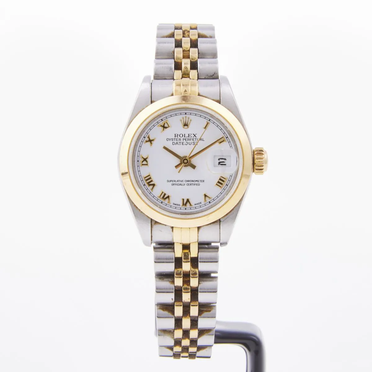 Rolex Lady-Datejust 79163 26mm Stainless steel and 18ct yellow gold White