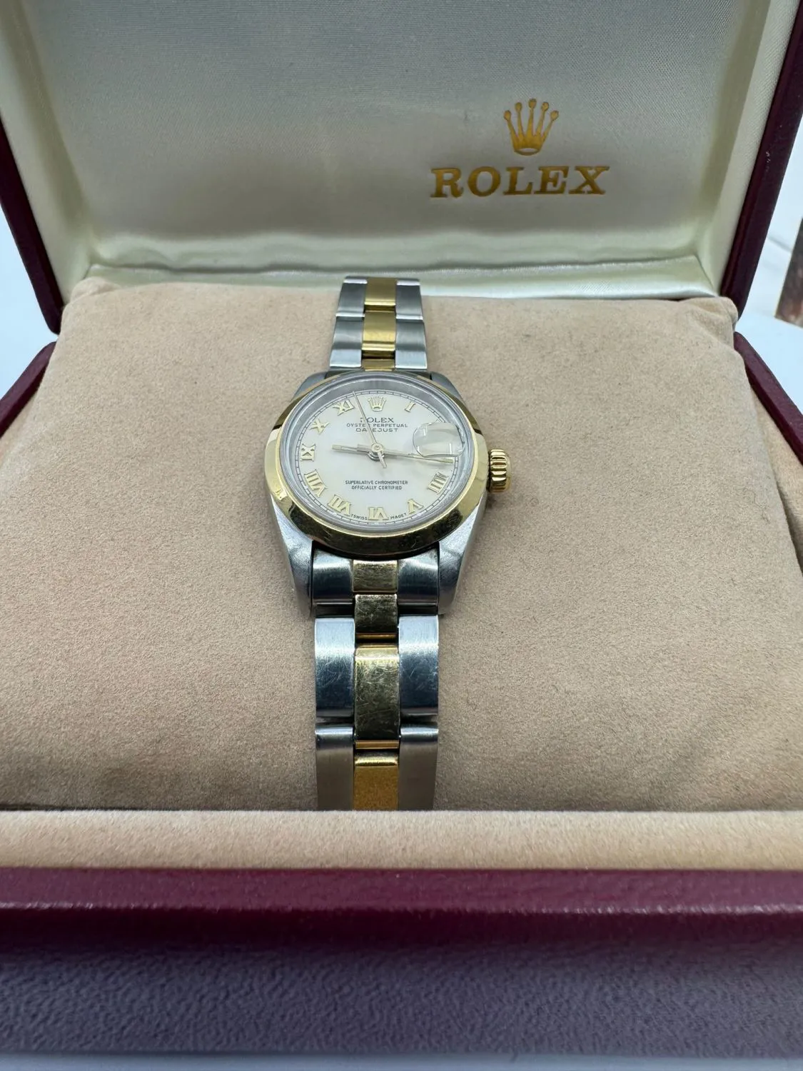 Rolex Lady-Datejust 69163 26mm Yellow gold and stainless steel White 8