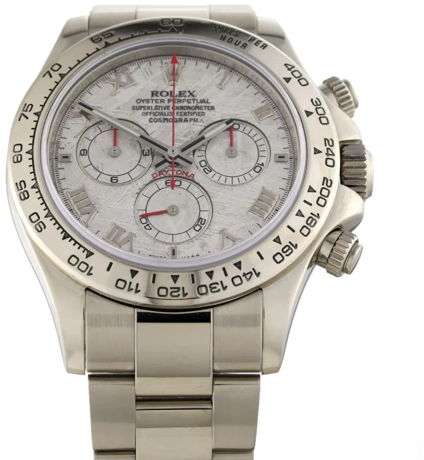 Rolex Daytona 116509 40mm White gold Meteorite