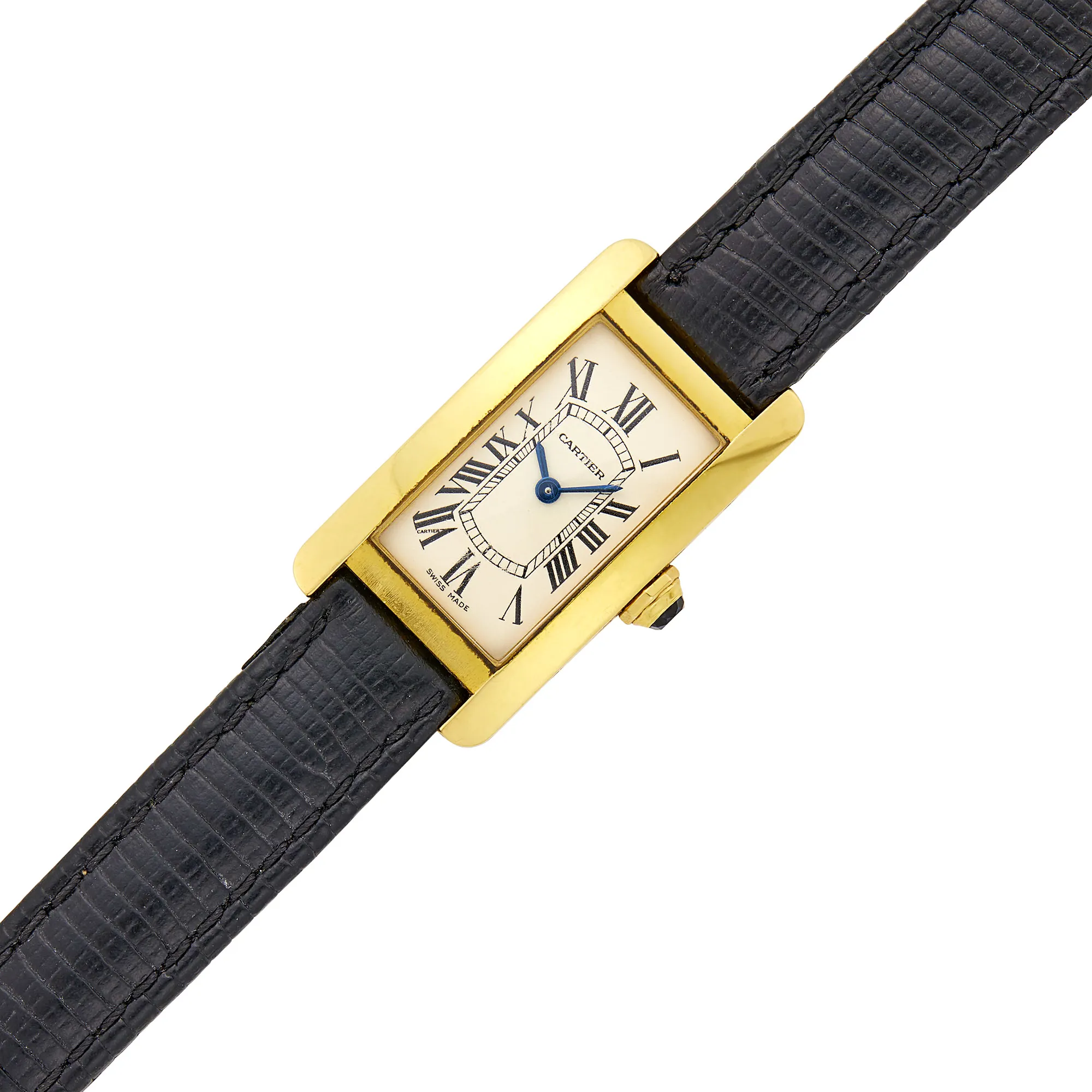 Cartier Tank Américaine 2482 34.5mm Yellow gold Silver