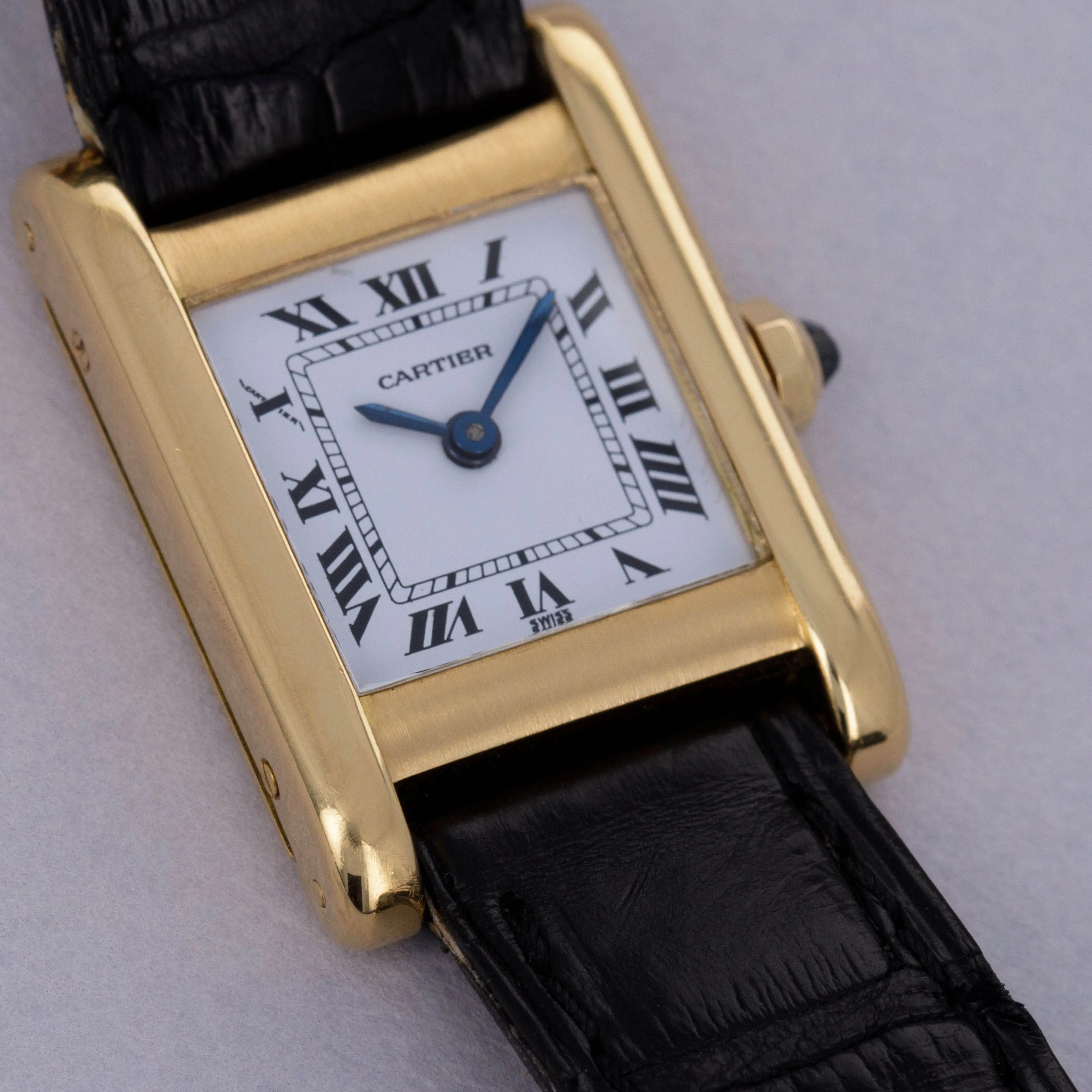 Cartier Tank Normale 78093 20mm Yellow gold White 1