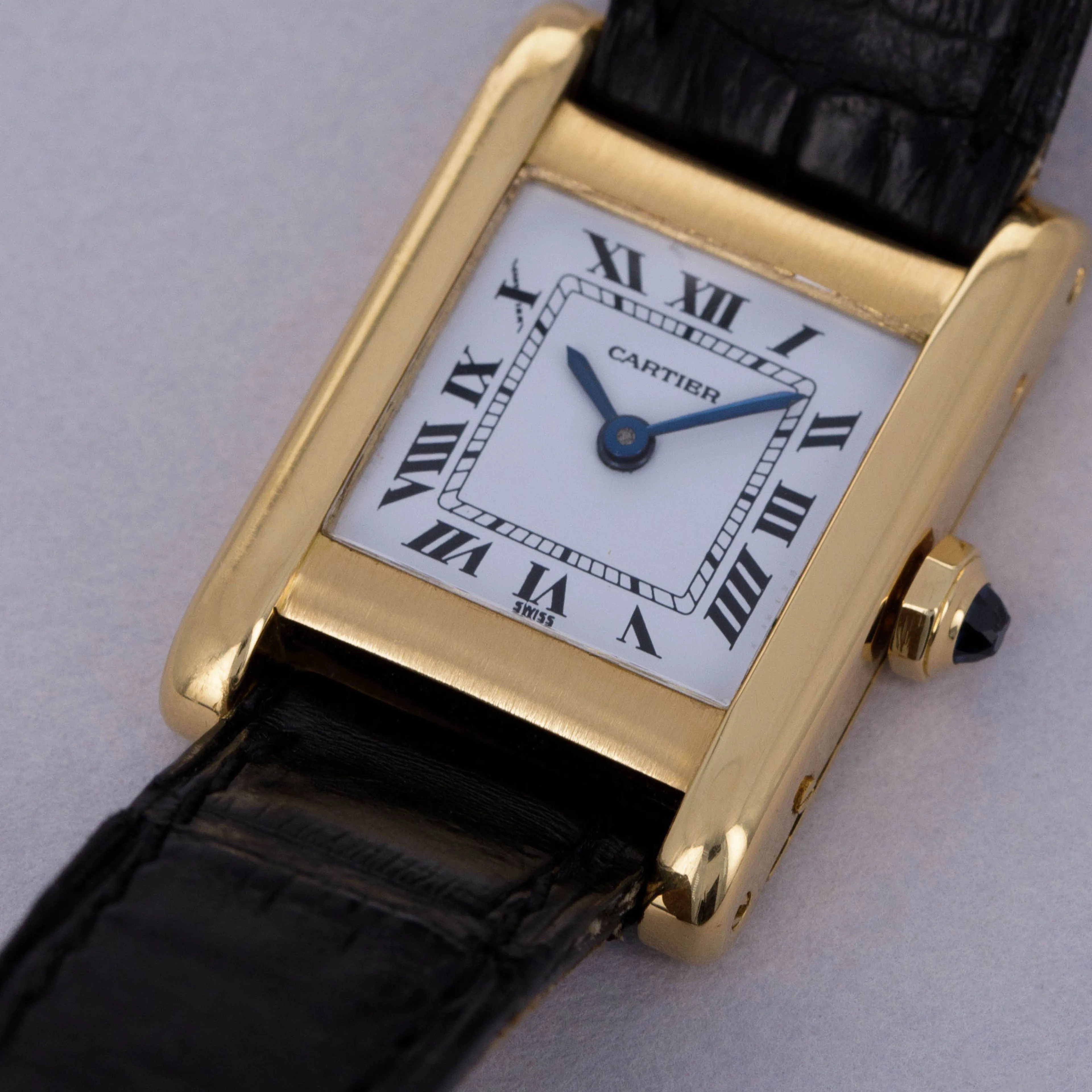 Cartier Tank Normale 78093 20mm Yellow gold White 2