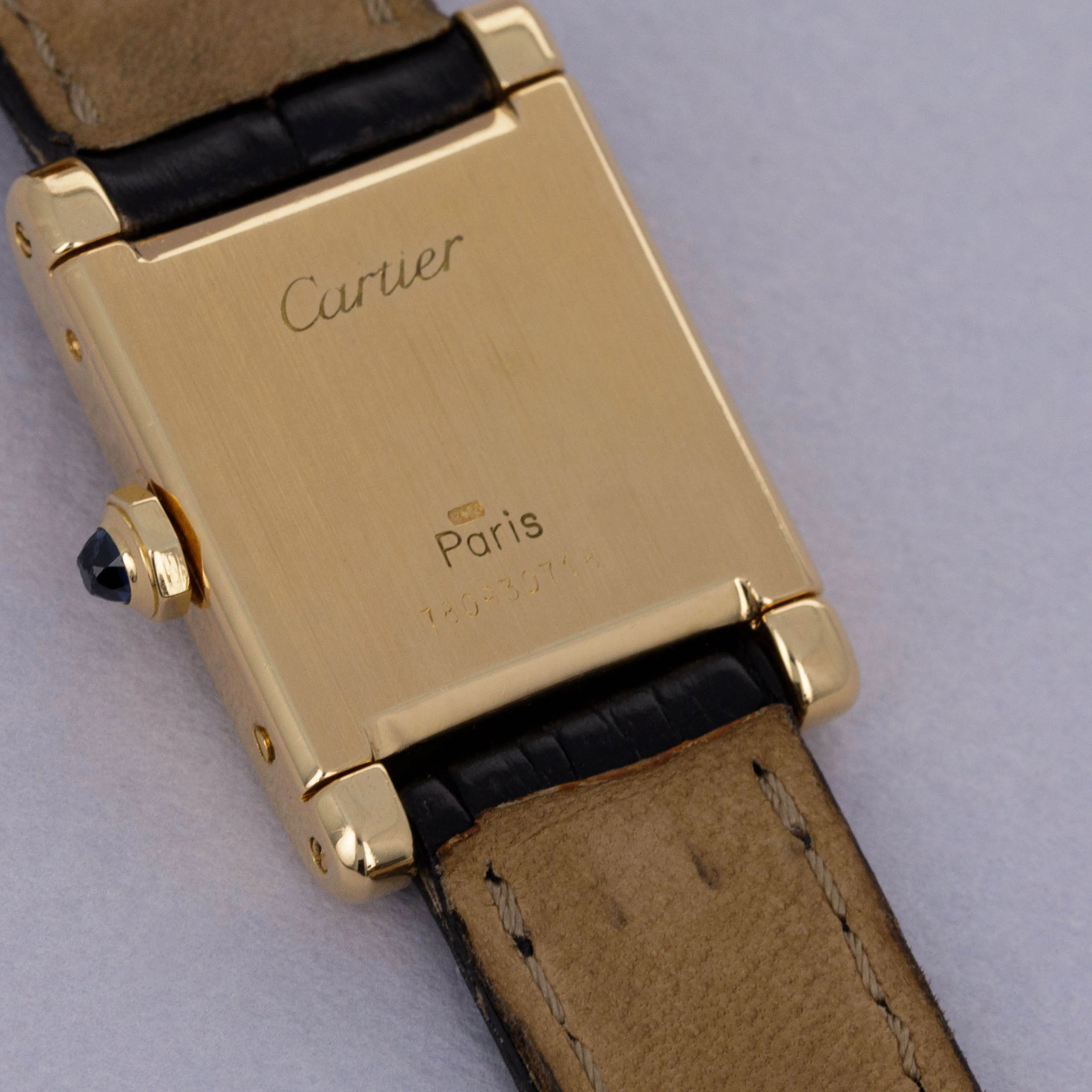 Cartier Tank Normale 78093 20mm Yellow gold White 3