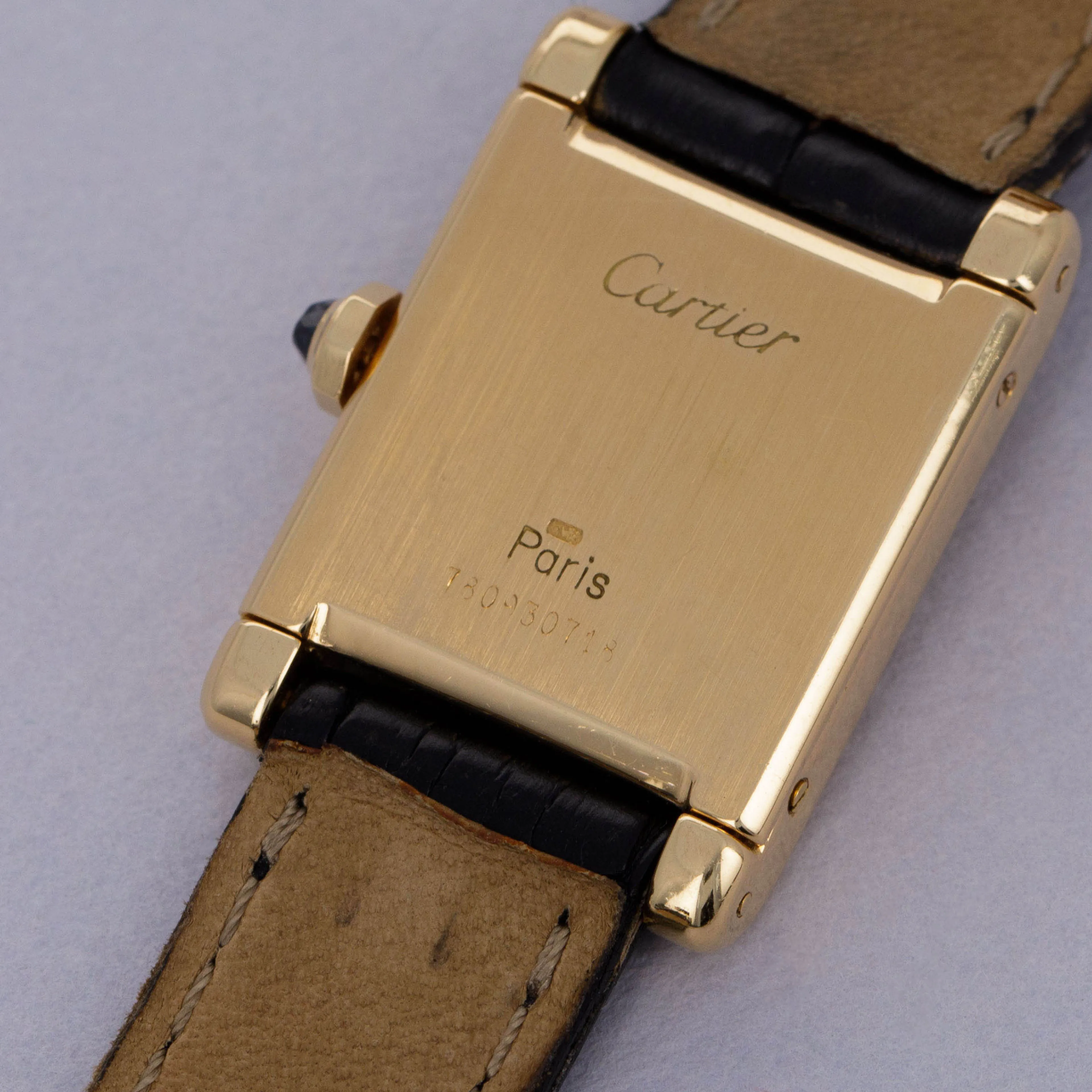 Cartier Tank Normale 78093 20mm Yellow gold White 4