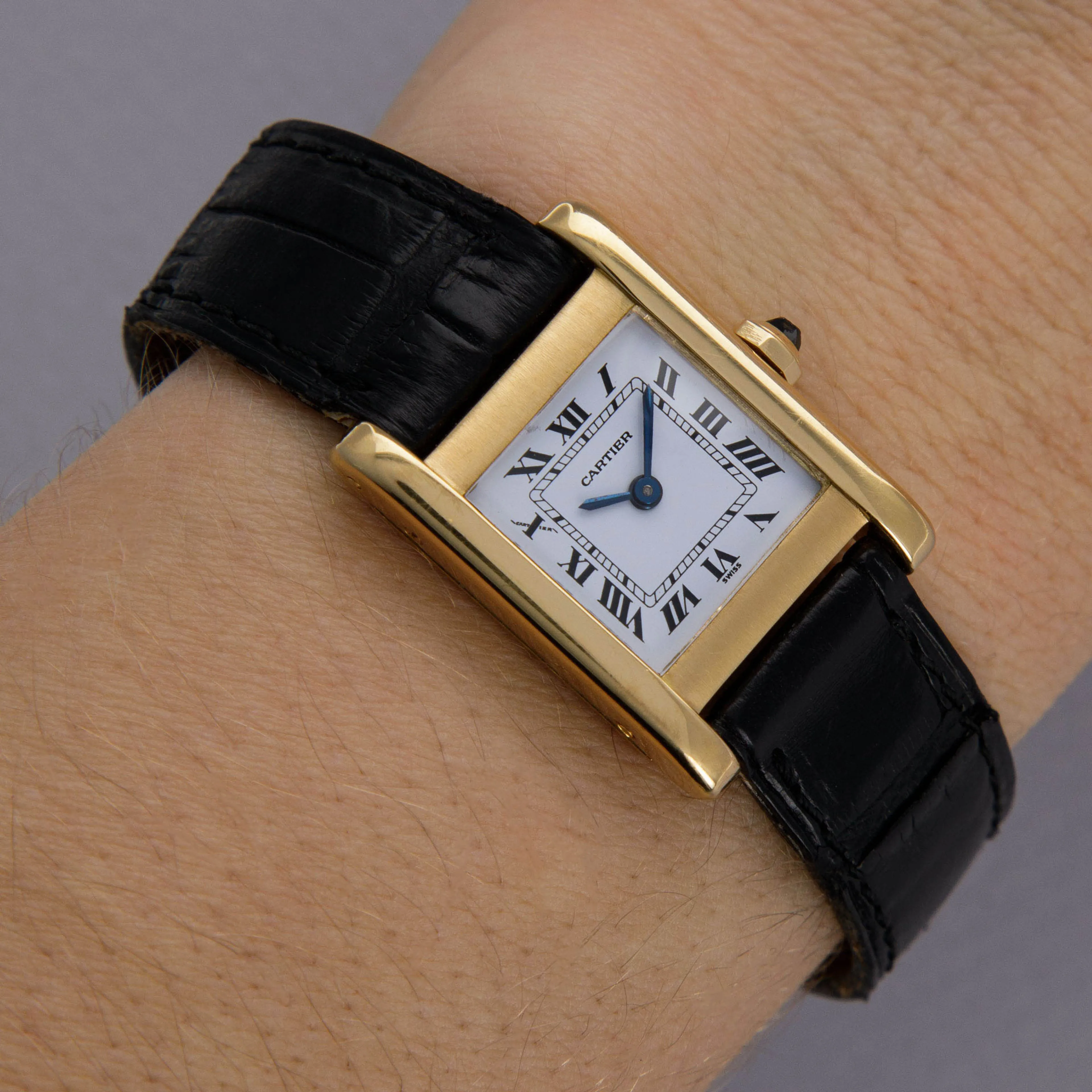 Cartier Tank Normale 78093 20mm Yellow gold White 16