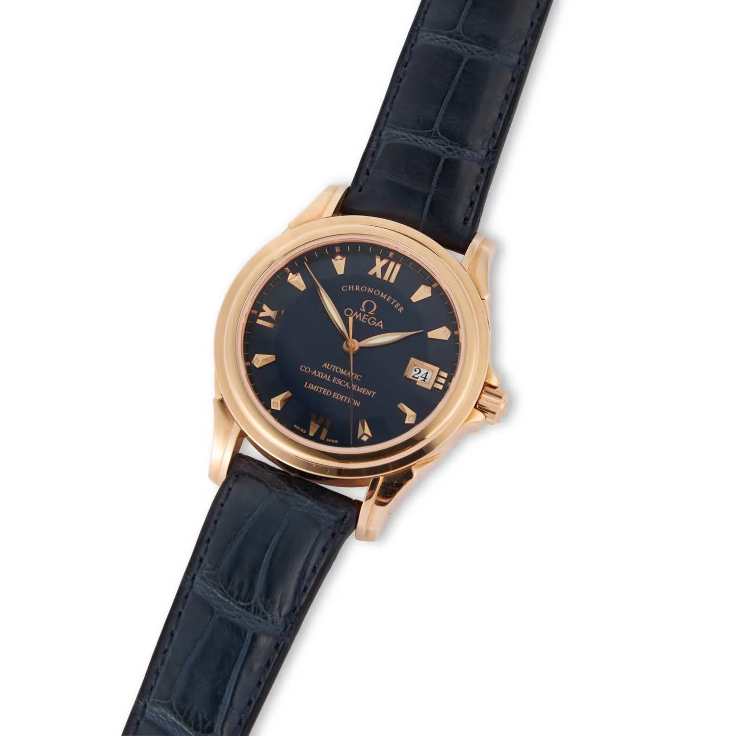 Omega De Ville Co-Axial 59318123 38mm Rose gold Blue