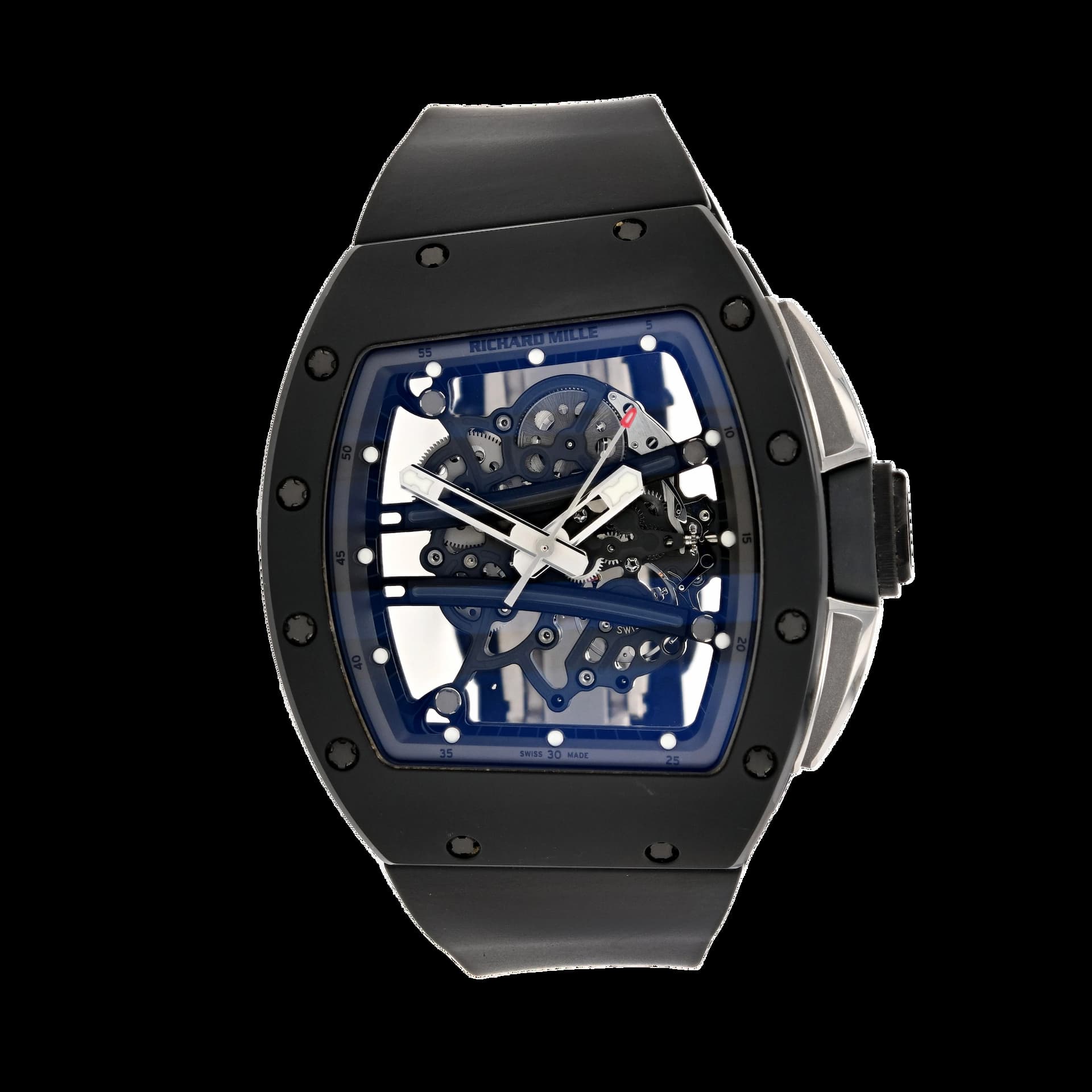 Richard Mille RM11用ベルトクロコボルドー メンズ