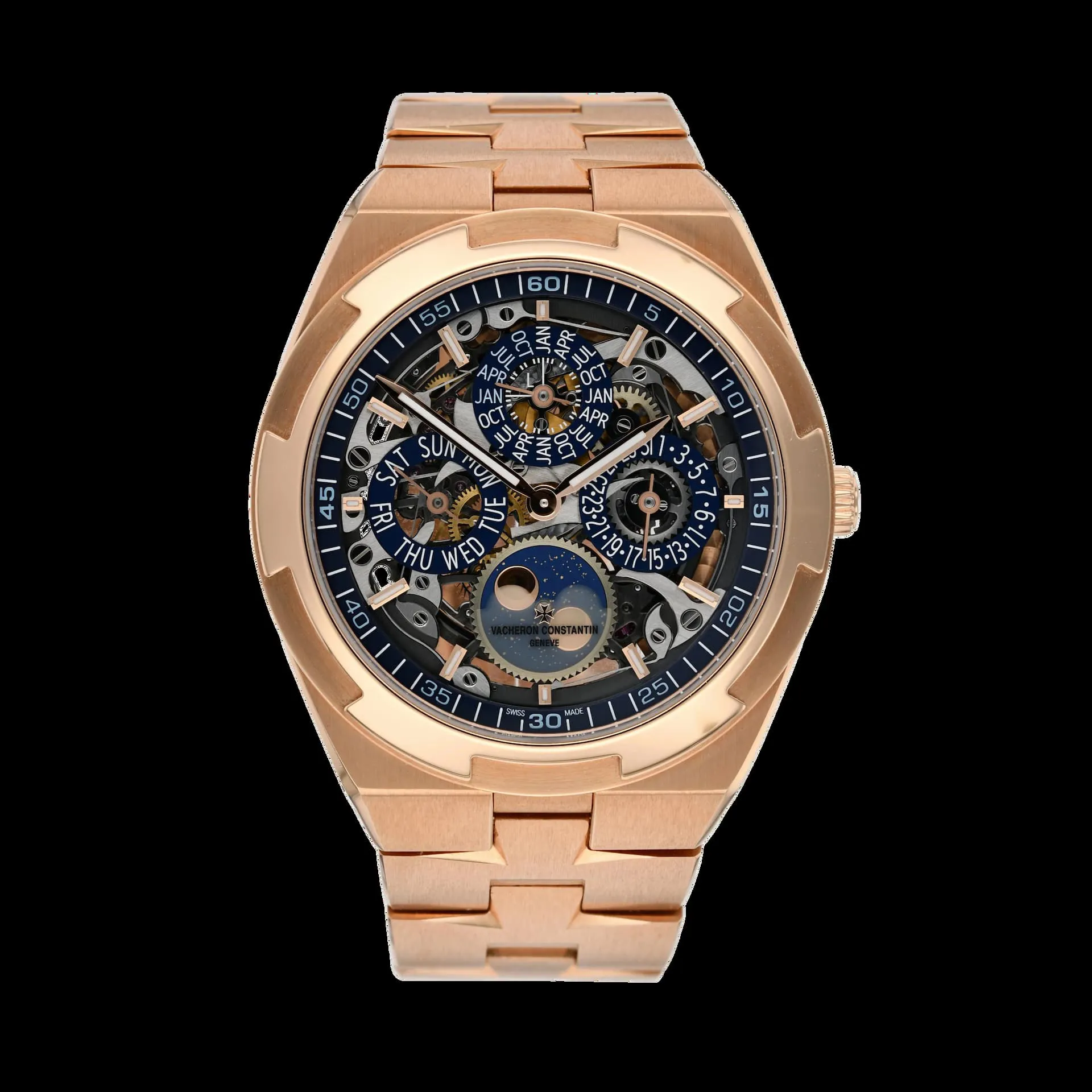 Vacheron Constantin Overseas 4300V/120R-B642 41.5mm Rose gold Transparent