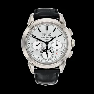 Patek Philippe Perpetual Calendar Chronograph 5270G-001 White gold Silver