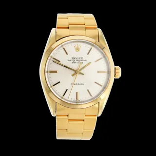 Rolex Air King Yellow gold White