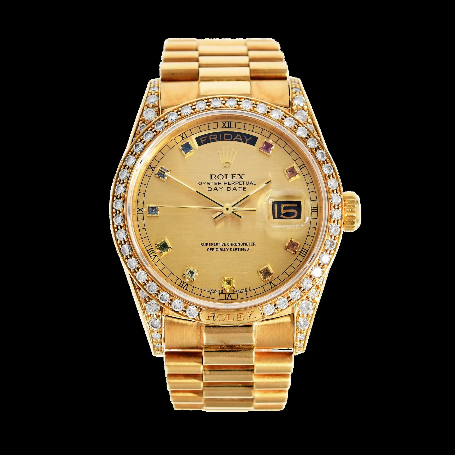 Rolex Day-Date 36 18138 35.5mm Yellow gold and Diamond Gold-coloured