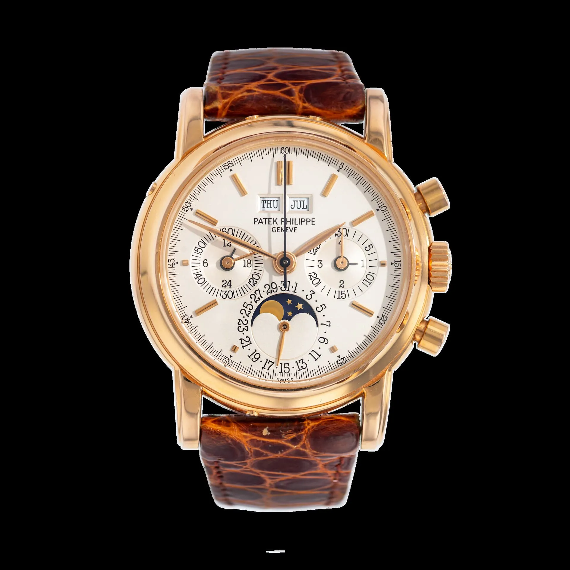 Patek Philippe Perpetual Calendar Chronograph 3971 43,4mm Rose gold Silver