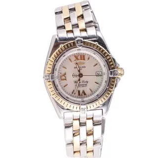 Breitling Wings Lady D67350 Yellow gold and Stainless steel White