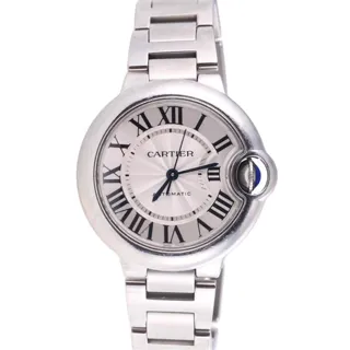 Cartier Ballon Bleu 3489 Stainless steel Silver