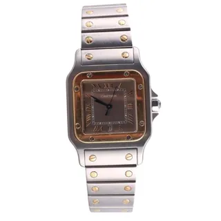 Cartier Santos 1566 Yellow gold and Stainless steel Gray