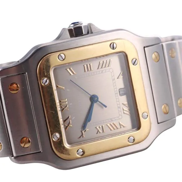 Cartier Santos 1566 29mm Yellow gold and Stainless steel Gray 2