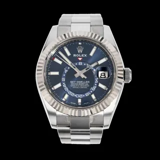 Rolex Sky-Dweller 326934-0003 White gold and Stainless steel Blue