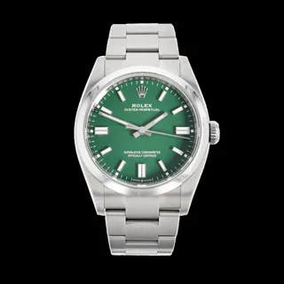 Rolex Oyster Perpetual 126000-0005 Stainless steel Green