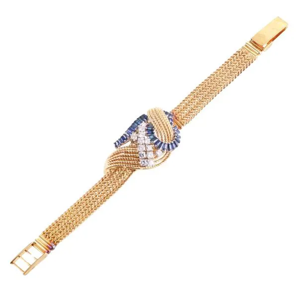 Rolex 15mm Yellow gold and Diamond and Sapphire