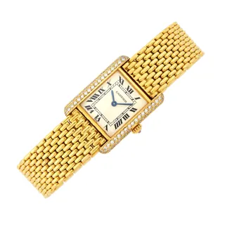 Cartier Tank Louis Yellow gold and Diamond White