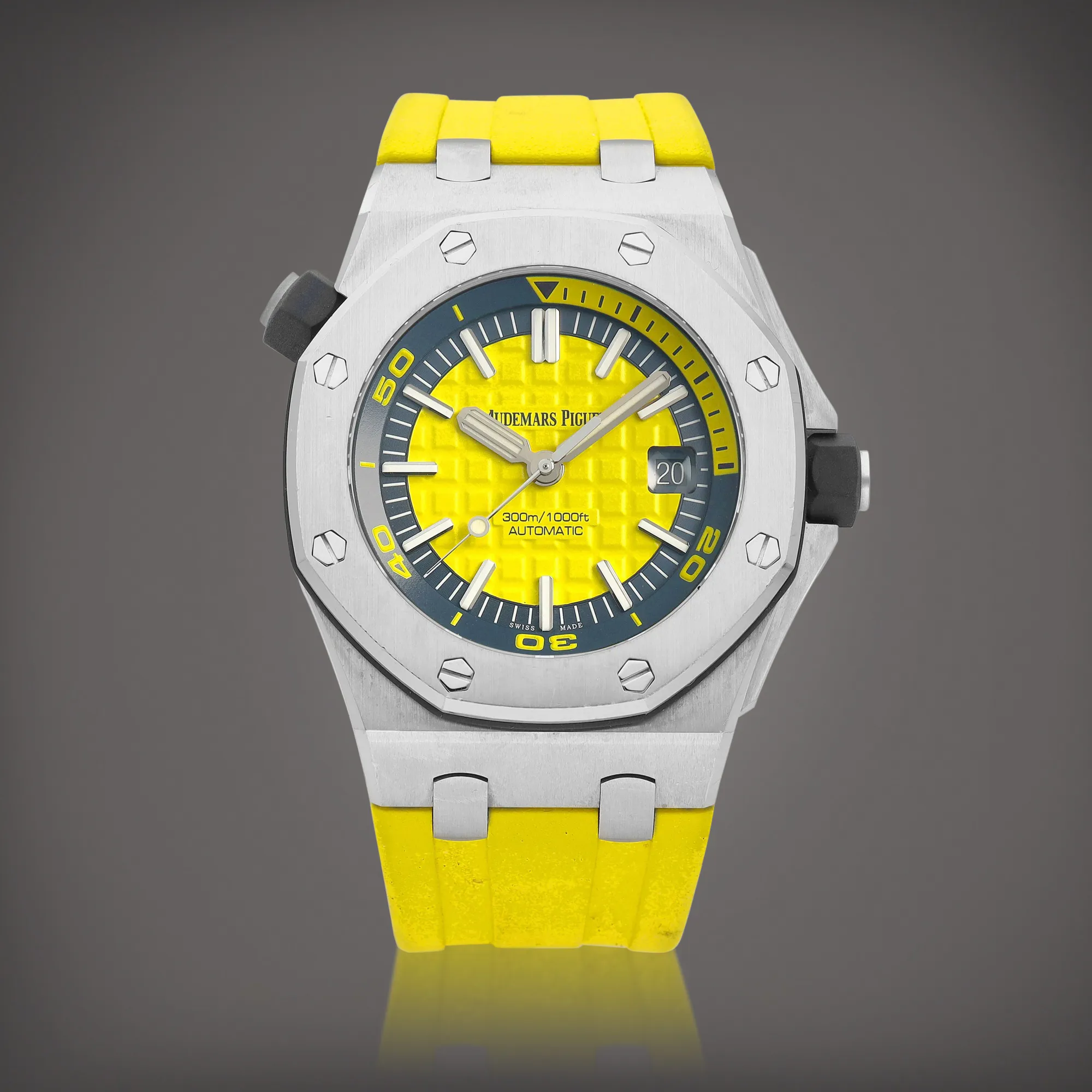 Audemars Piguet Royal Oak Offshore Diver 15710ST.OO.A051CA.01 42mm Stainless steel Yellow