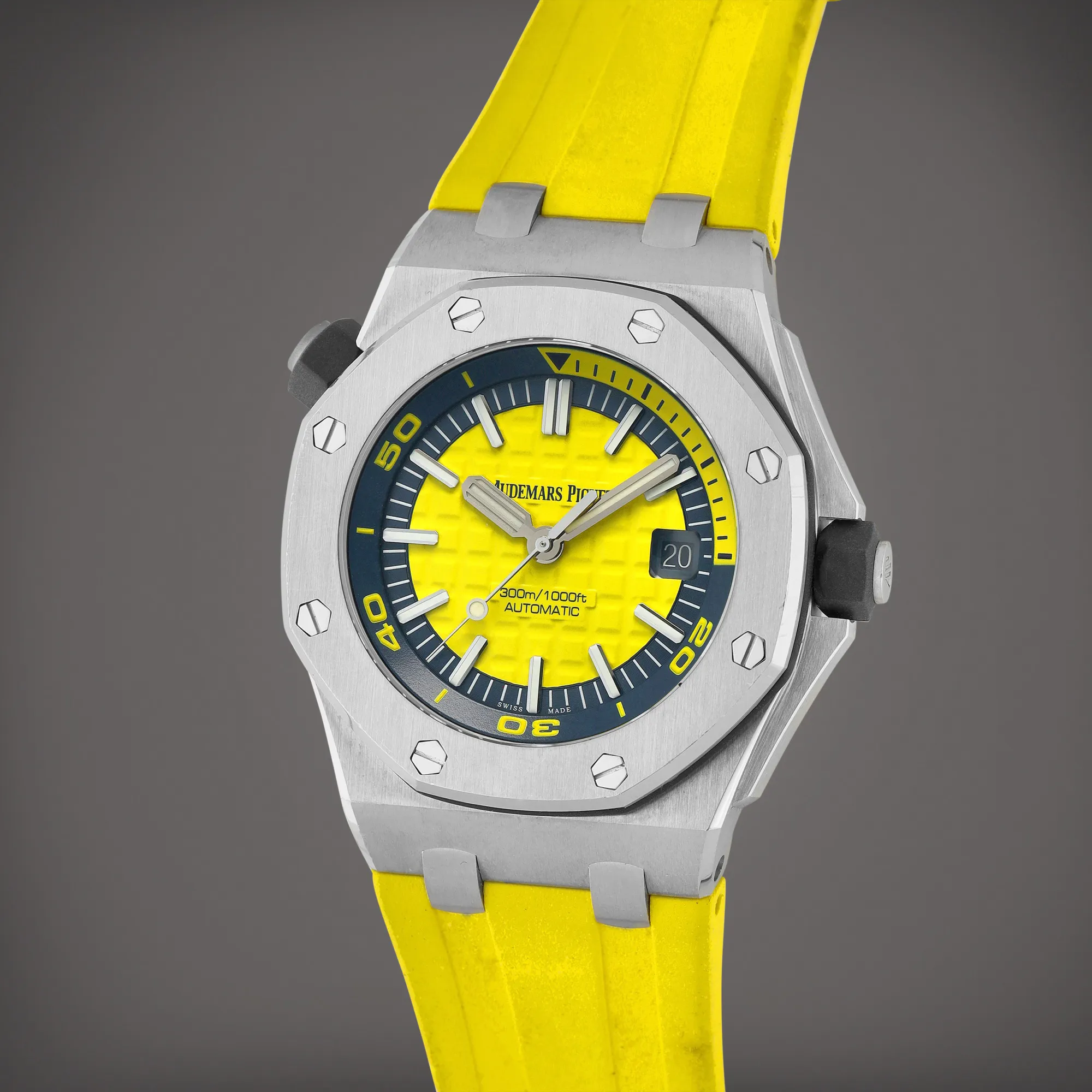 Audemars Piguet Royal Oak Offshore Diver 15710ST.OO.A051CA.01 42mm Stainless steel Yellow 1