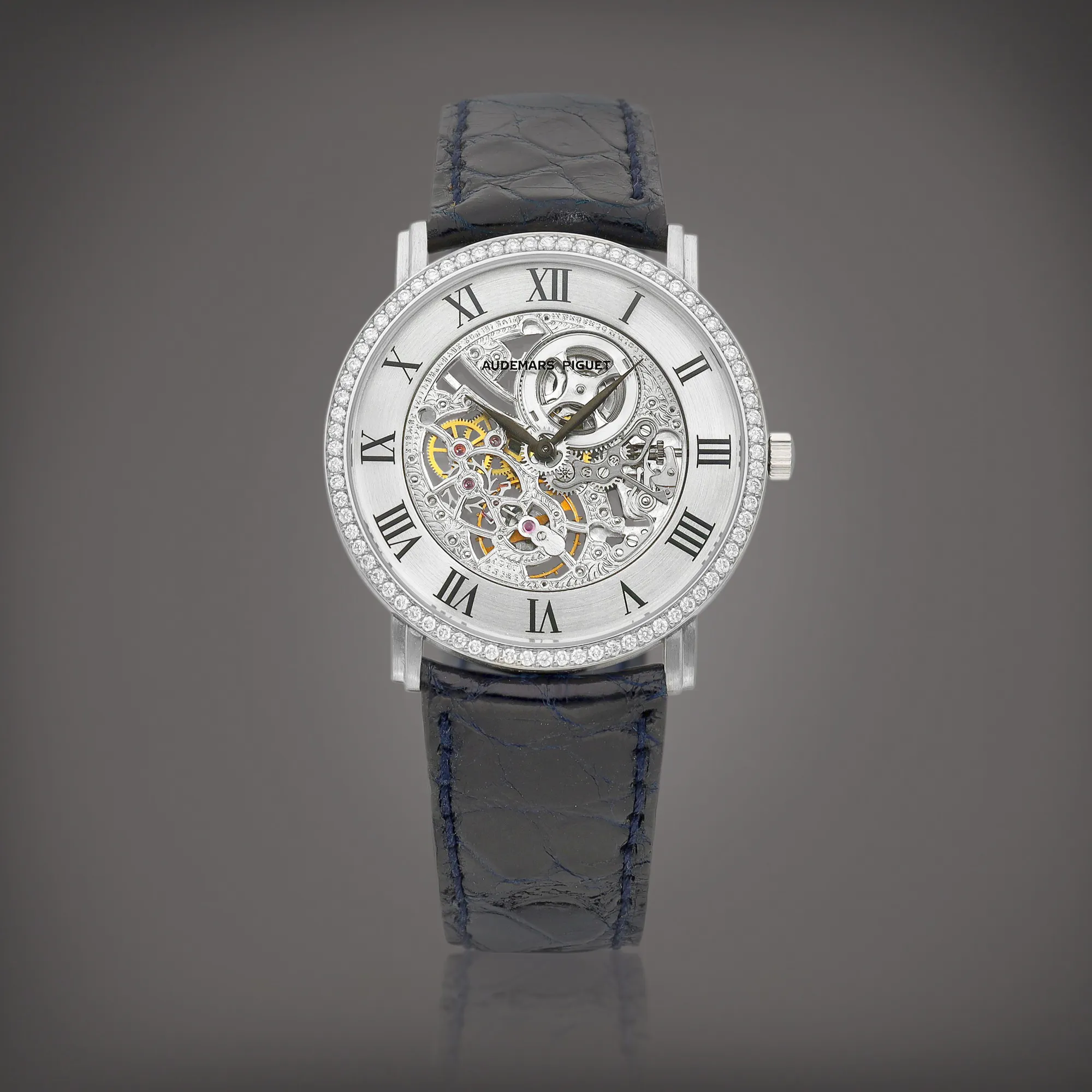 Audemars Piguet 33mm Platinum and Diamond Skeletonized