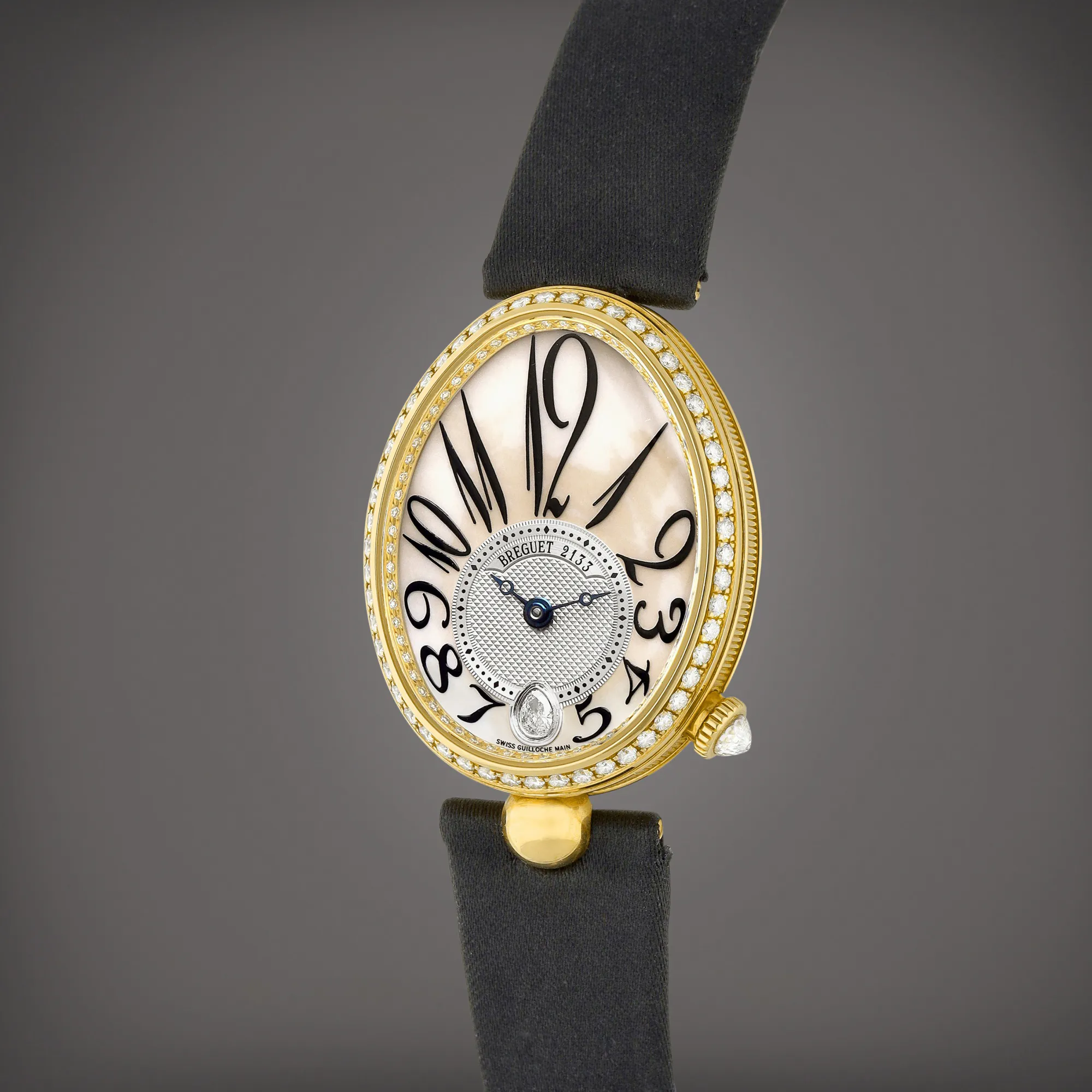 Breguet Reine de Naples 8918 29mm Yellow gold and Diamond Mother-of-pearl 1