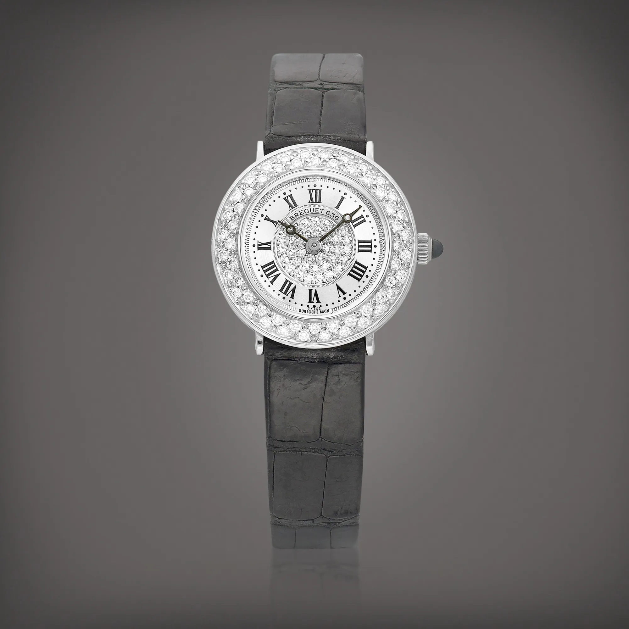 Breguet 8121 24mm White gold and Diamond Silver