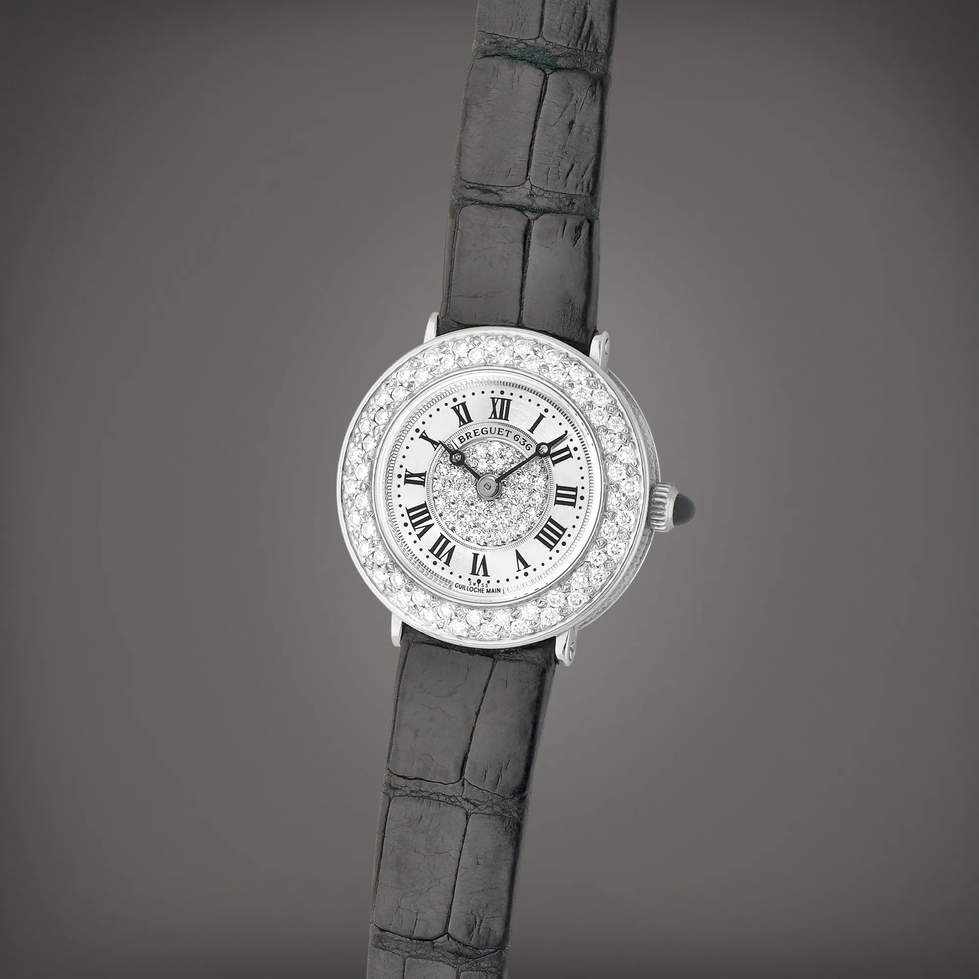 Breguet 8121 24mm White gold and Diamond Silver 1