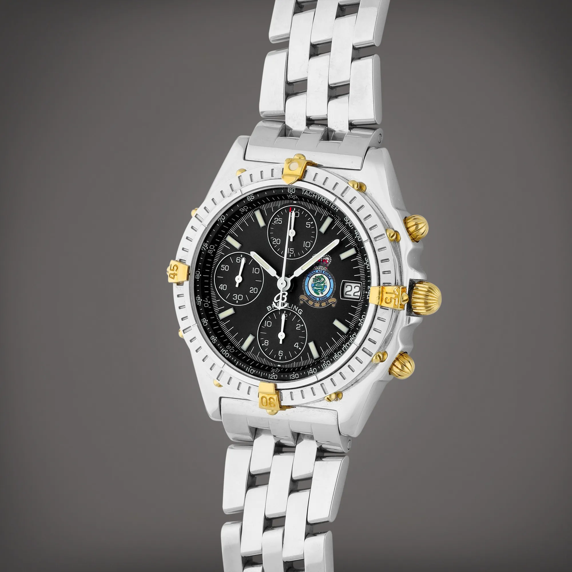 Breitling Hong Kong Royal Air Force Chronomat B13050.1 39mm Yellow gold and stainless steel Black 1