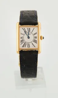 Cartier Must de Cartier Tank 1615 Silver and Gold-plated Silver