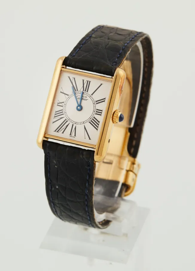 Cartier Must de Cartier Tank 1615 24mm Silver and Gold-plated Silver 3