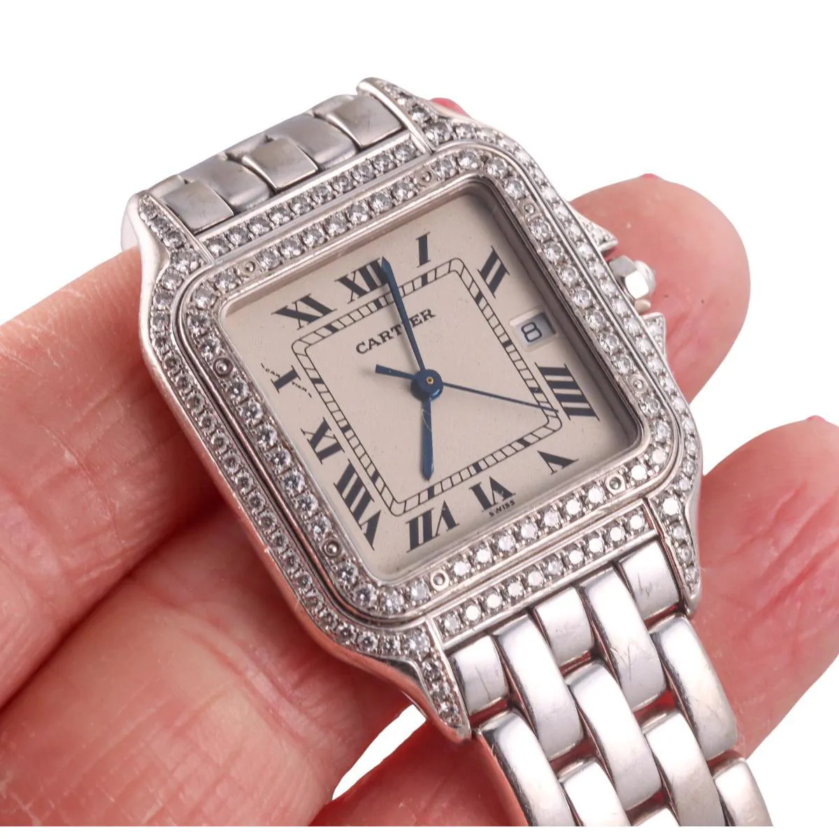 Cartier Panthère WJPN0007 27mm White gold and Diamond 4