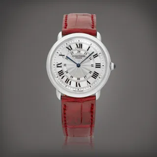 Cartier Ronde Louis Cartier 2452B Platinum Silver