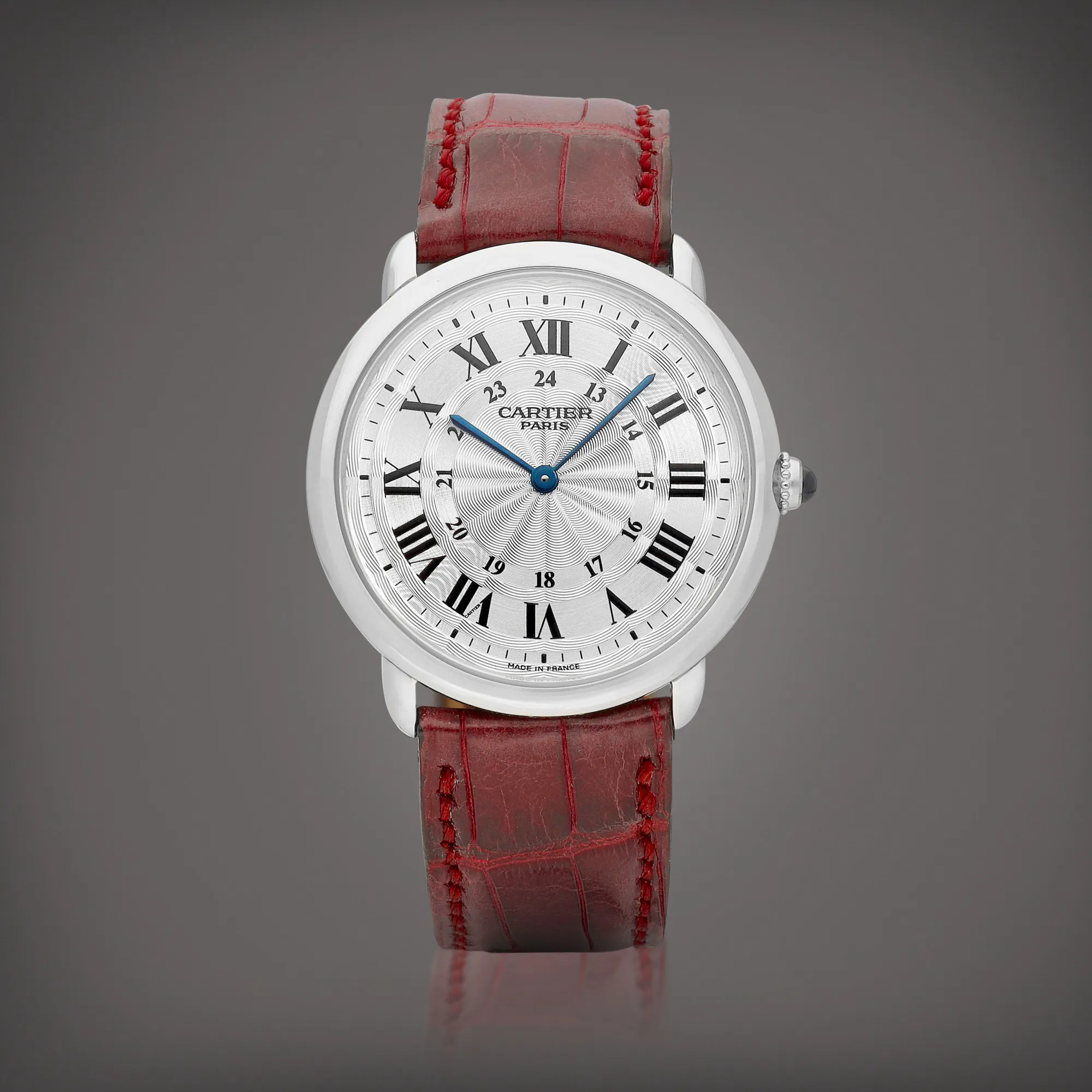 Cartier Ronde Louis Cartier 2452B 33.5mm Platinum Silver