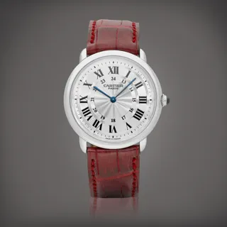 Cartier Ronde Louis Cartier 2452B 33.5mm Platinum Silver