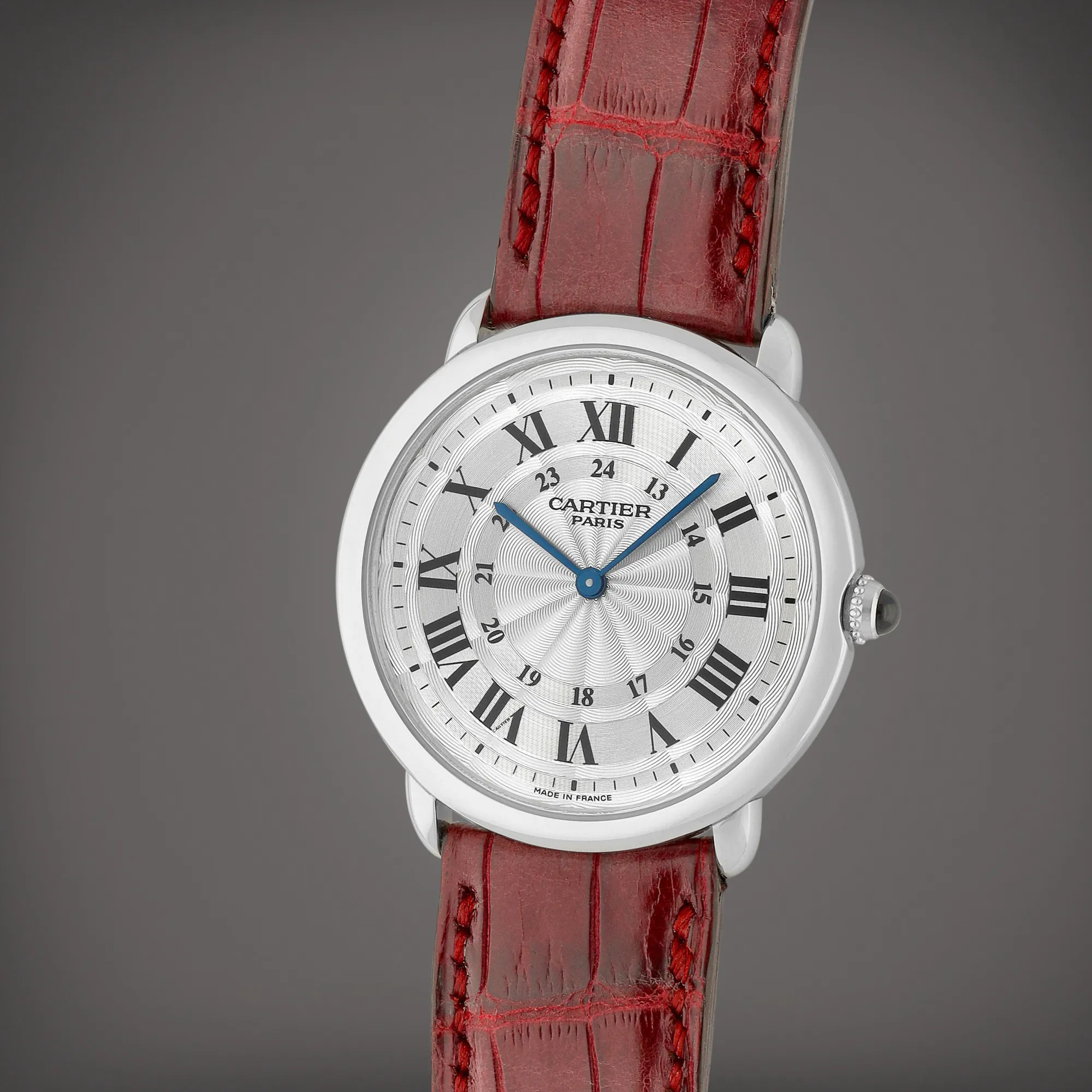 Cartier Ronde Louis Cartier 2452B 33.5mm Platinum Silver 1