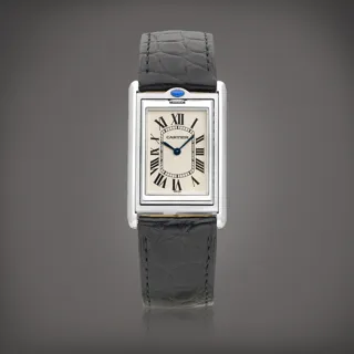 Cartier Tank Basculante 2390 Stainless steel Silver