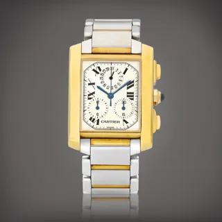 Cartier Tank Française 1830 Yellow gold Silver