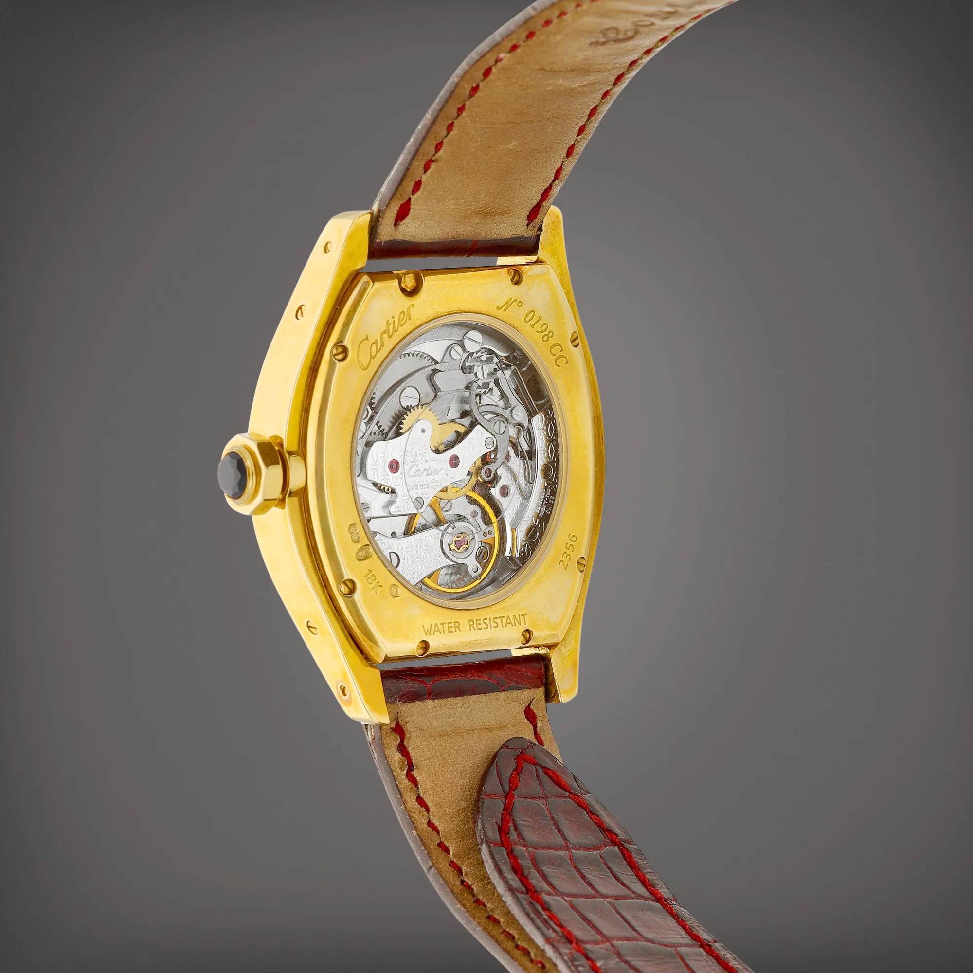 Cartier Tortue 2356 34mm Yellow gold Silver 4