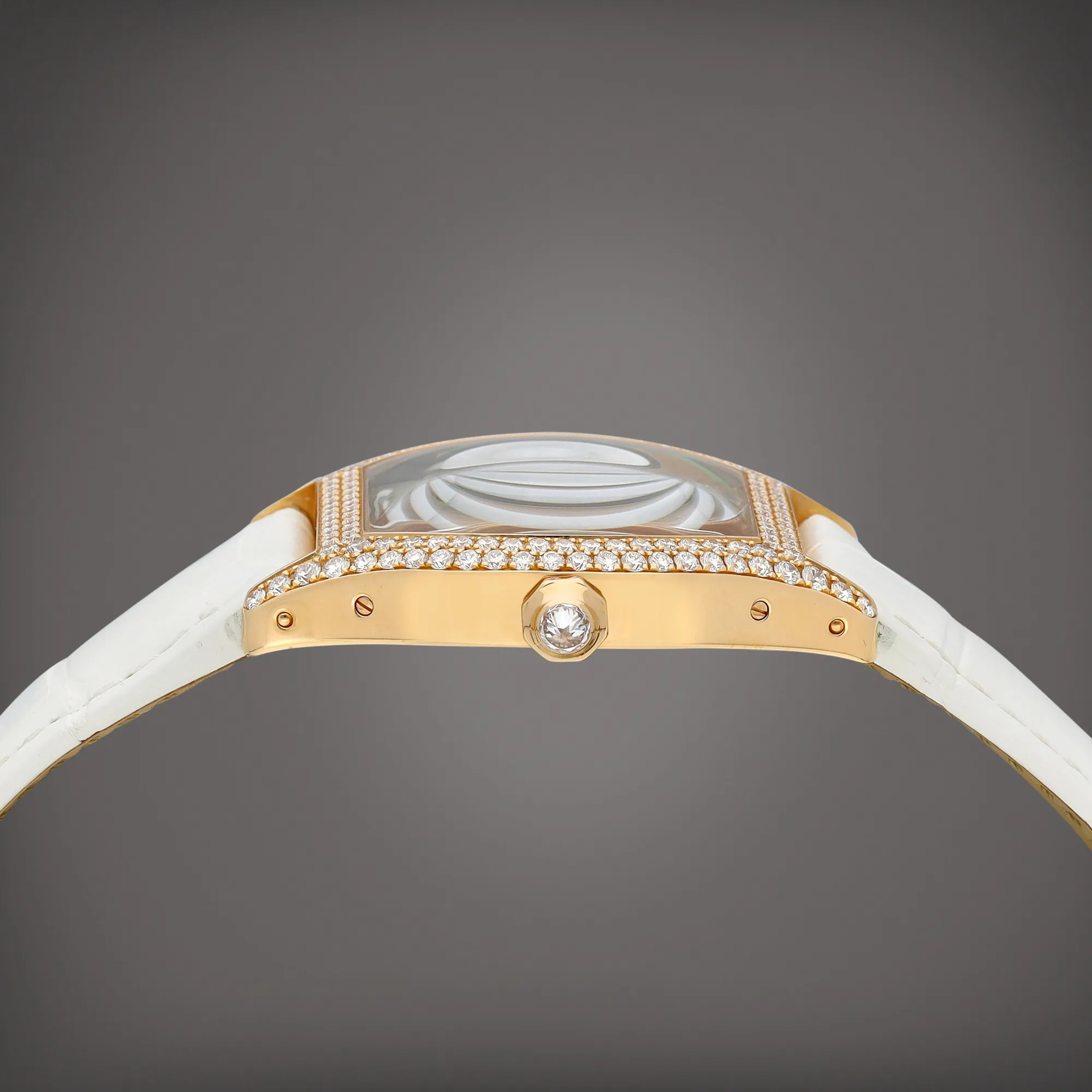 Cartier Tortue 33mm Rose gold and Diamond Champlevé 2